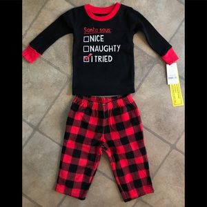 Carters Christmas pajama set.